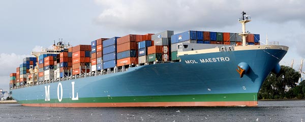 MOL container ship