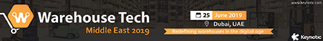 Warehouse Technologies Middle East 2019 banner ad
