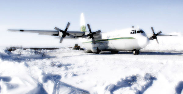 Cargo plane in Alaska