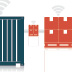 Containers and pallets emitting wireless signals