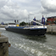A barge in the locks at Belgium's Port of Antwerp