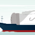 Illustration of a container ship hauling an oversized salt shaker