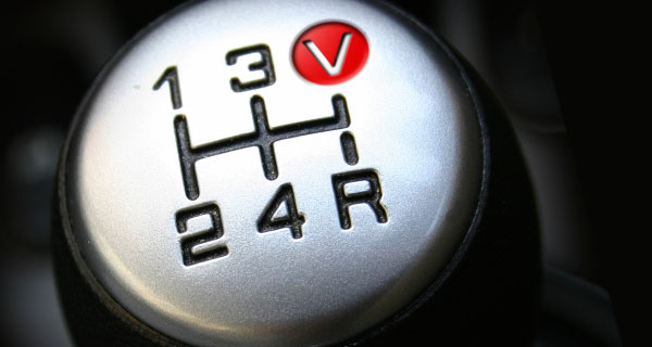 gearshift with fifth gear replaced by V