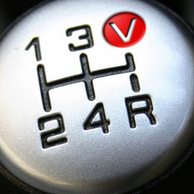 gearshift with fifth gear replaced by V